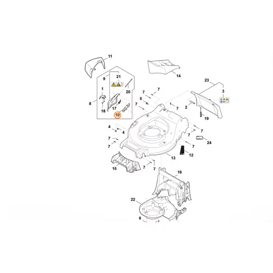 STIHL  Mocowanie WA21 704 5400